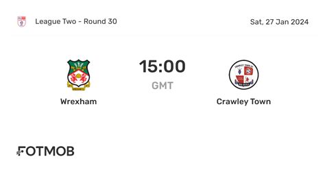 wrexham vs crawley town